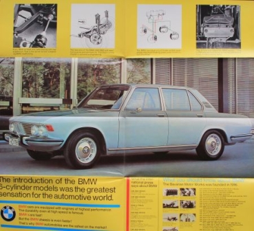 BMW Modelprogram 1972 "Bavaria's unbeatable" Carbrochure (8563)